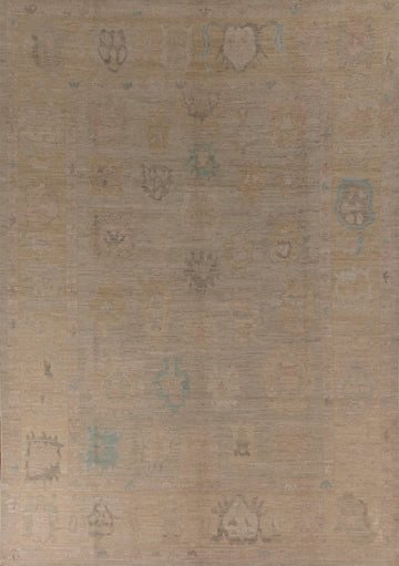 Vegetable Dye Oushak Oriental Area Rug 9x12