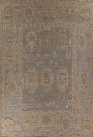 Vegetable Dye Oushak Oriental Large Rug 10x14
