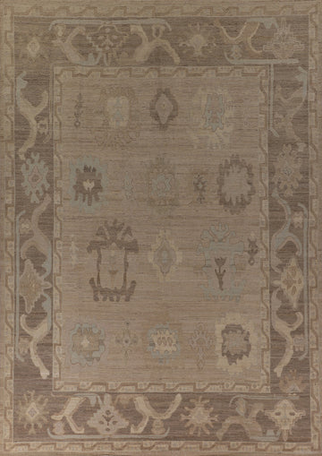 Vegetable Dye Oushak Oriental Area Rug 9x12