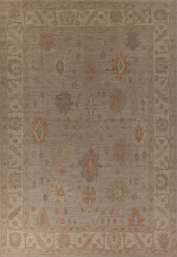 Vegetable Dye Oushak Oriental Area Rug 9x12