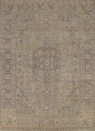 Geometric Wool Tabriz Persian Area Rug 8x12