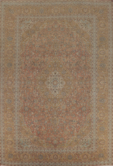 Traditional Floral Kashan Persian Area Rug 10x13