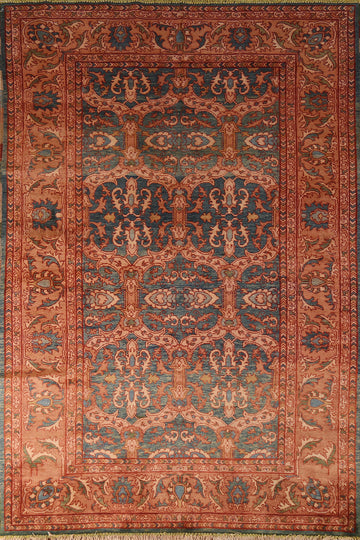 Handmade Wool Kazak Oriental Area Rug 5x8
