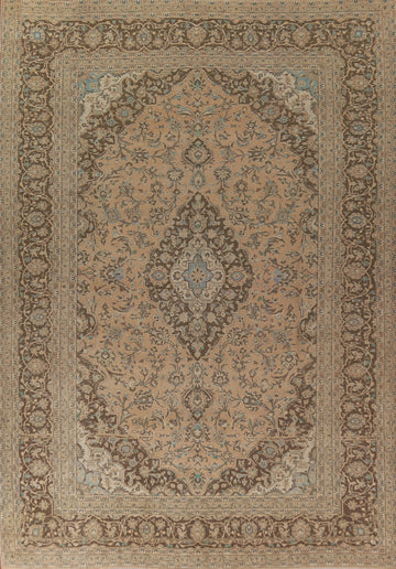 Traditional Mashad Persian Large Rug 10x14