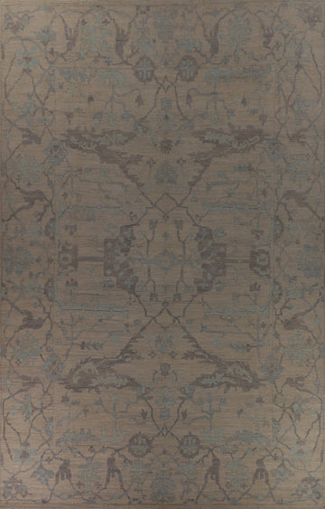 Vegetable Dye Oushak Turkish Large Rug 14x19
