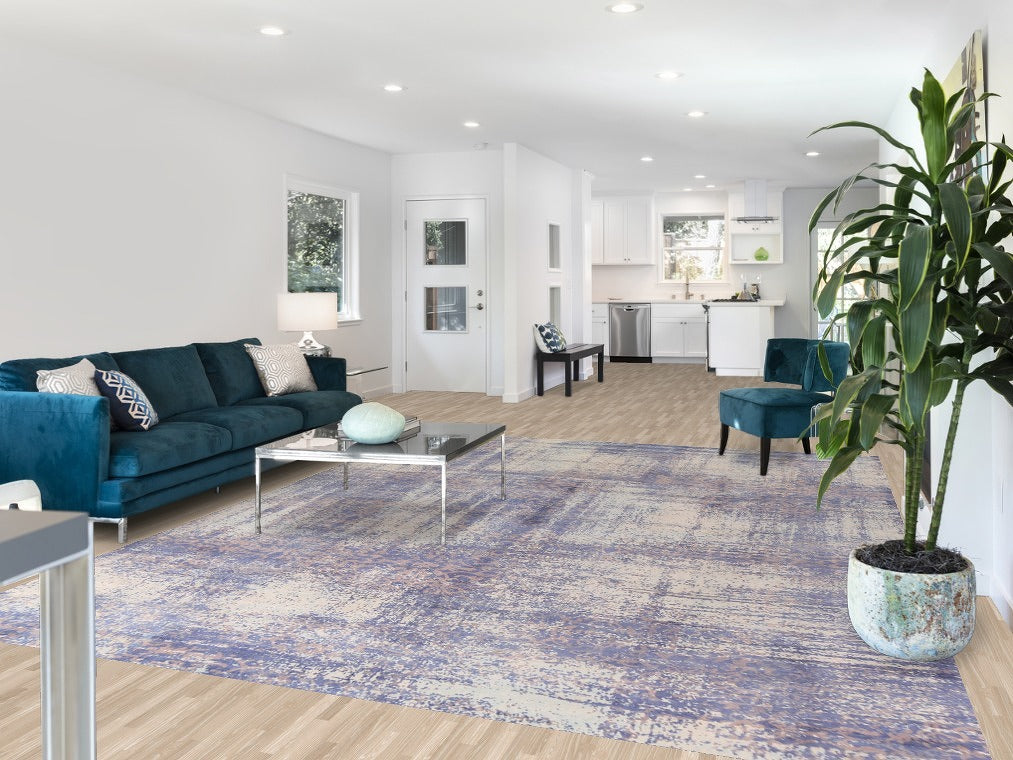 All-Over Abstract Contemporary Area Rug 9x12