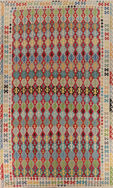 Multicolor Kilim Oriental Large Rug 10x16