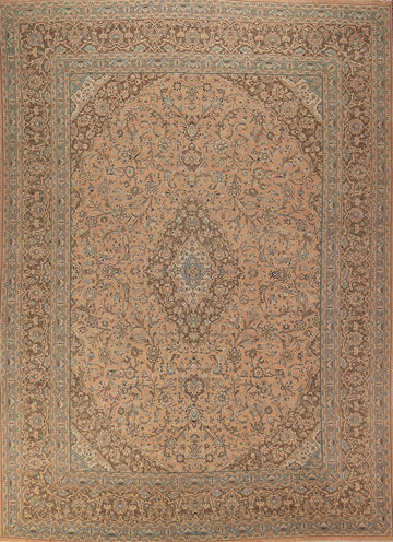Traditional Floral Mashad Persian Area Rug 10x13