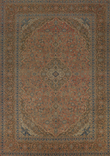 Traditional Wool Kashan Persian Area Rug 10x13