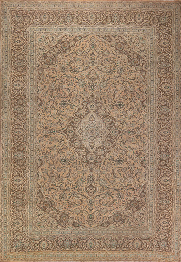 Traditional Mashad Persian Area Rug 10x13