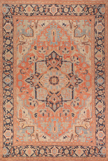 Vegetable Dye Heriz Oriental Area Rug 9x12