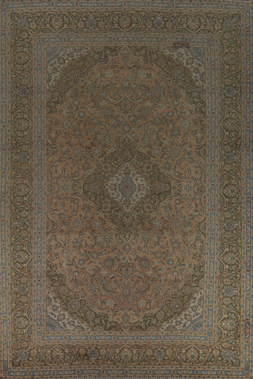 Traditional Mashad Persian Large Rug 10x14