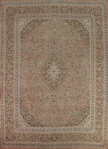 Traditional Mashad Persian Area Rug 10x12