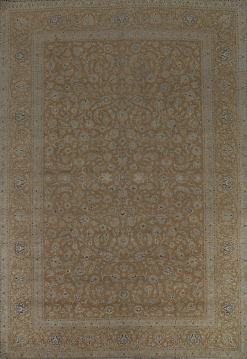 All-Over Floral Kashan Persian Area Rug 10x13