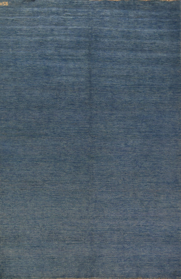 Modern Blue Gabbeh Oriental Area Rug 7x10