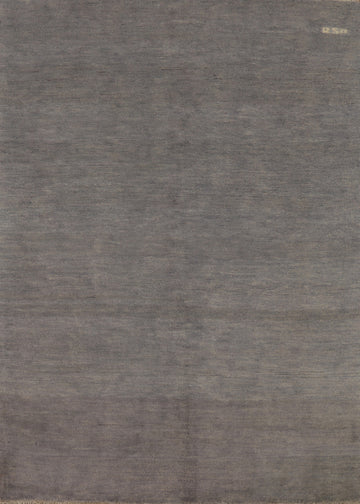 Modern Gray Wool Gabbeh Oriental Rug 5x7