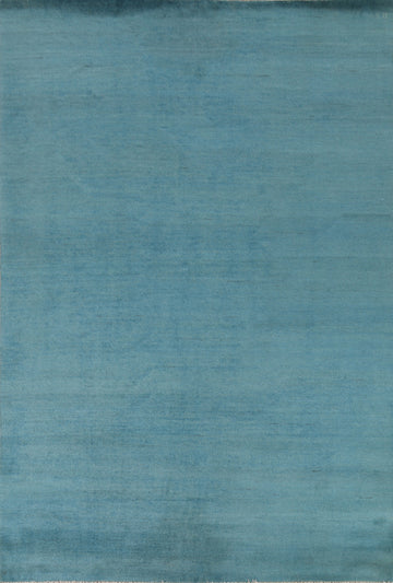 Handmade Blue Gabbeh Modern Area Rug 7x10