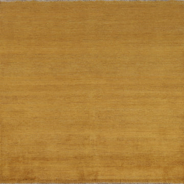 Square Yellow Gabbeh Oriental Area Rug 7x7