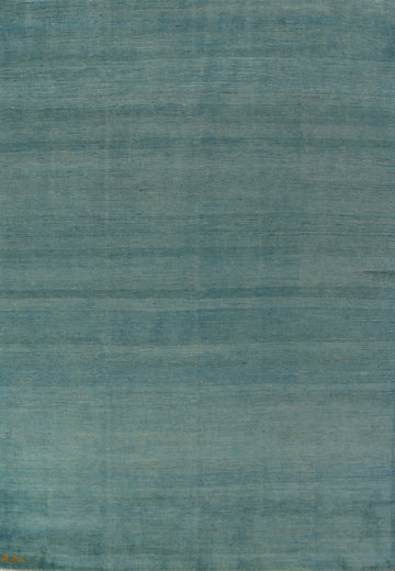 Modern Wool Aqua Gabbeh Oriental Area Rug 6x8