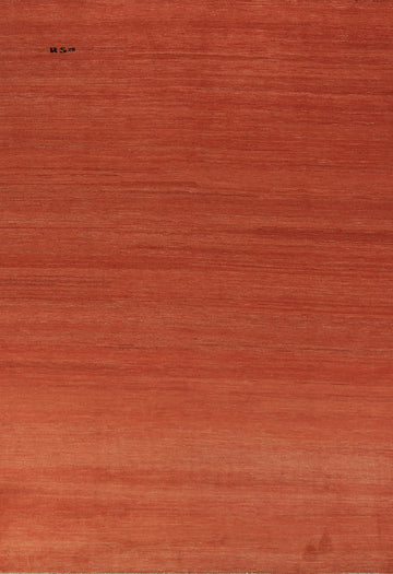 Orange Wool Modern Gabbeh Oriental Area Rug 6x10