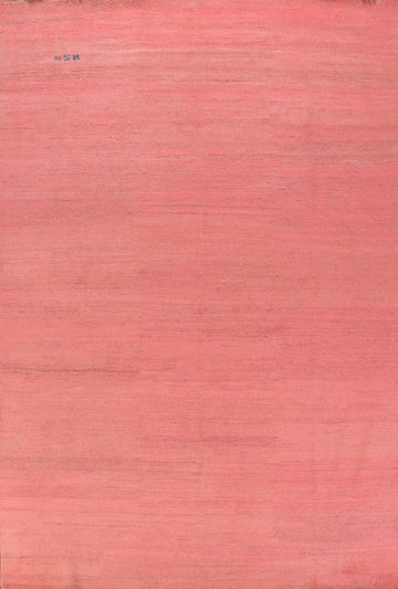 Pink Modern Wool Gabbeh Oriental Area Rug 7x10