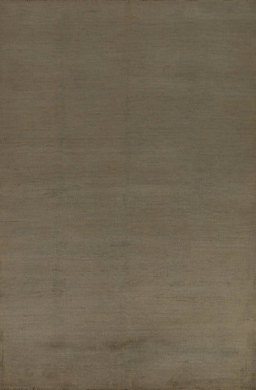 Beige & Gray Wool Gabbeh Modern Area Rug 7x10