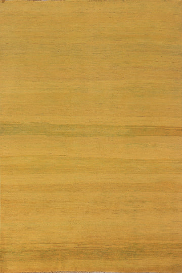 Yellow & Green Modern Gabbeh Oriental Area Rug 5x8