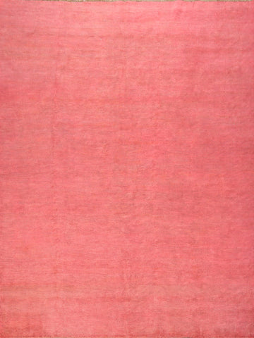 Solid Pattern Modern Pink Gabbeh Pakistani Area Rug 8x10