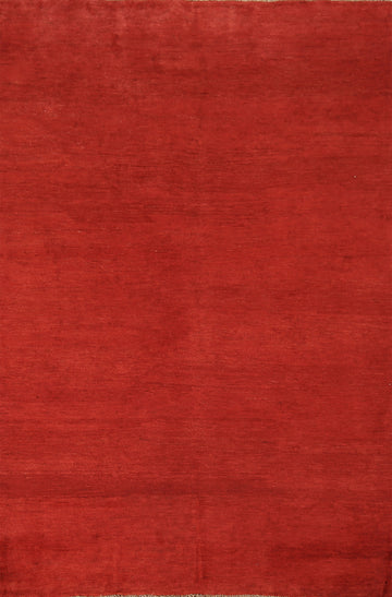 Modern Wool Gabbeh Oriental Area Rug 5x8