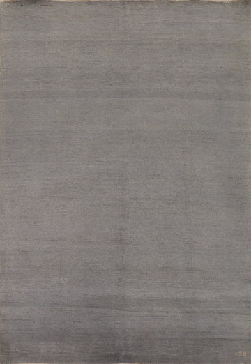 Modern Gray Wool Gabbeh Oriental Area Rug 7x10