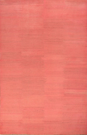 Handmade Pink Gabbeh Modern Area Rug 7x10