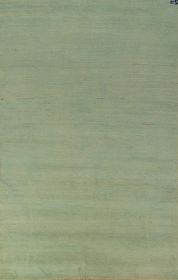 Light Green Modern Wool Gabbeh Oriental Area Rug 6x9