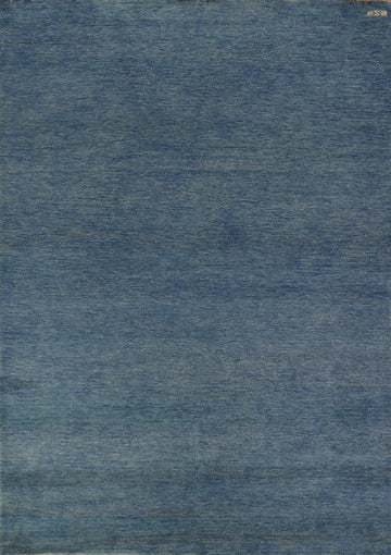 Modern Blue Gabbeh Oriental Area Rug 7x10