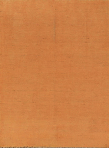 Orange Modern Wool Gabbeh Oriental Rug 5x7
