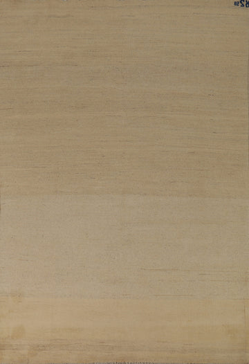 Modern Beige Muted Gabbeh Oriental Area Rug 6x9