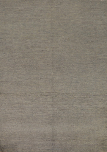 Modern Gray Wool Gabbeh Oriental Rug 5x7