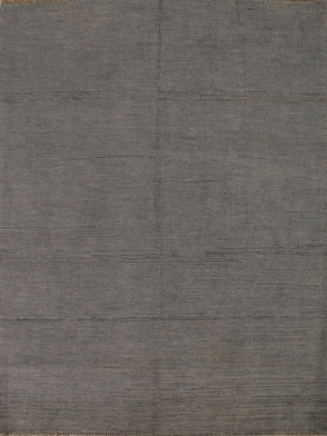 Gray Wool Modern Gabbeh Oriental Rug 5x7