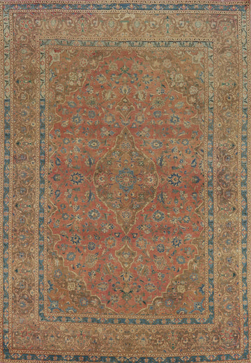 Traditional Mashad Persian Area Rug 8x11