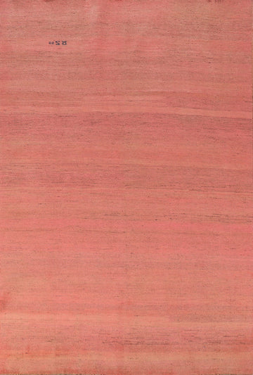 Handmade Wool Pink Gabbeh Modern Area Rug 6x8