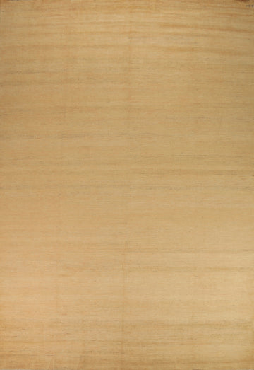 Modern Yellow Gabbeh Oriental Area Rug 9x14