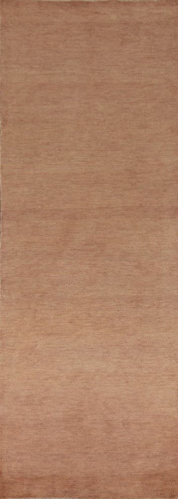 Light Brown Gabbeh Oriental Runner Rug 3x12