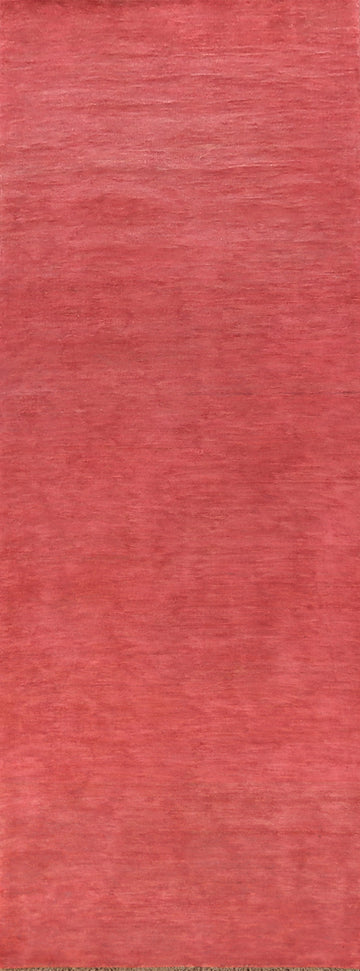 Handmade Pink Gabbeh Oriental Runner Rug 3x12