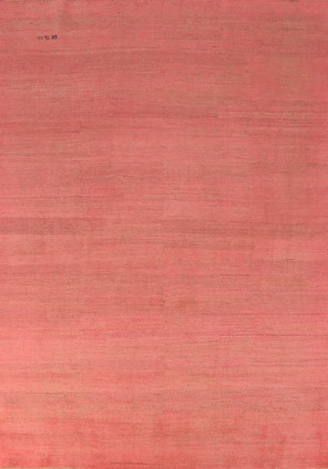 Pink Wool Handmade Gabbeh Oriental Area Rug 7x10