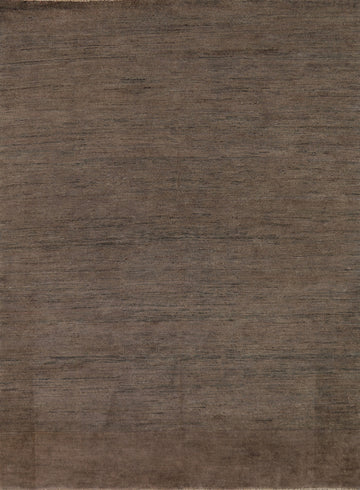 Dark Brown Gabbeh Oriental Rug 5x7