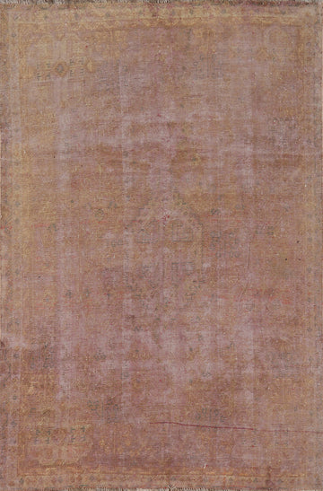 Overdyed Wool Qashqai Persian Area Rug 6x9