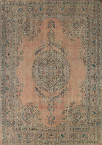 Wool Medallion Tabriz Persian Area Rug 10x13