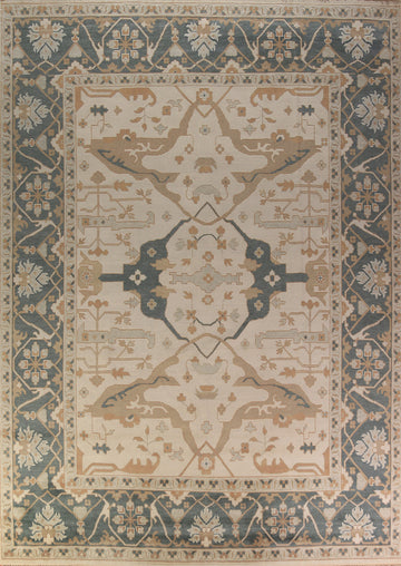 Handmade Wool Oushak Oriental Large Rug 12x15
