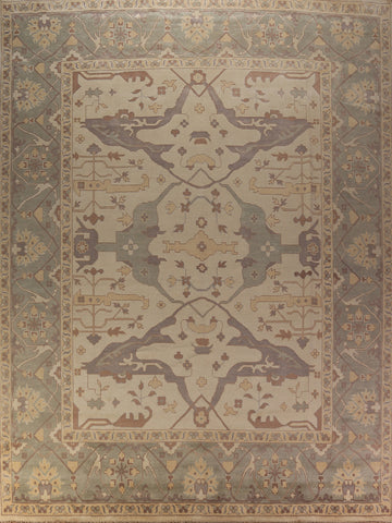Palace Size Wool Oushak Oriental Large Rug 12x15