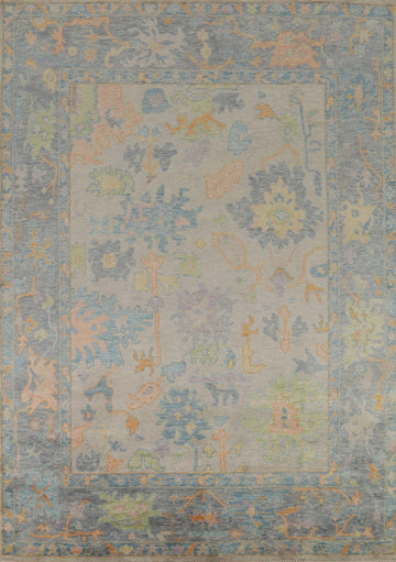 All-Over Floral Oushak Oriental Area Rug 9x12