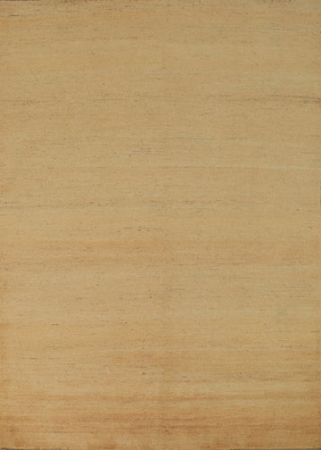 Gold Striped Modern Gabbeh Oriental Rug 5x7